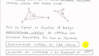 Matematikk 1P - 004 - Vinkler i formlike figurer