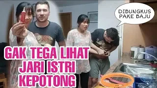 PRANK SUAMI BULE JARI KEPOTONG PAS LAGI MASAK| SUAMIKU LARI CEPAT BANGET BIKIN TERHARU BANGEETTT