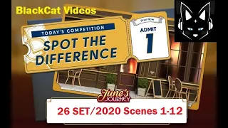 June's Journey Spot the differences Competition 26/09/2020 scenes 1-12 Magic Eyes