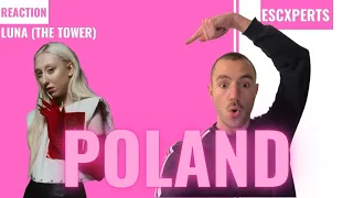 REACTION: POLAND 🇵🇱 - Luna (The Tower) - Eurovision 2024 - ESCXPERTS