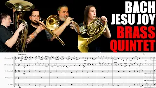 PERFECTION!!!💎👌 Bach "Jesu Joy of Man's Desiring" Brass Quintet