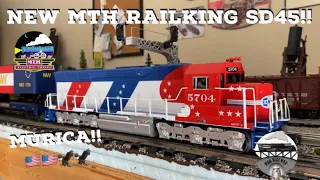 Let’s take a loook at the new MTH railking scale sd45!!