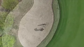 Mastering Aerial Golf Shots: Watch the Hover X1 Drone in Action
