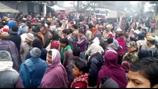 after fight vaishali people traffic jam on road