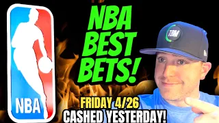 NBA BEST BETS 4/26/2024 | TOP NBA BASKETBALL Bets:  NBA PICKS TODAY!