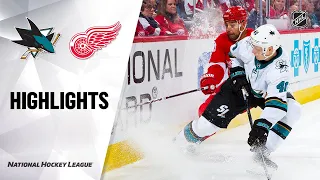 NHL Highlights | Sharks @ Red Wings 12/31/19