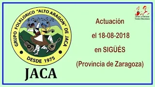 1808180101 Grupo folklórico Alto Aragón de Jaca en Sigüés Prov  Zaragoza