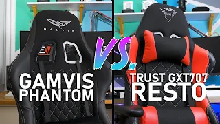 Gaming Chair Showdown - Gamvis Phantom vs. Trust GXT707 Resto