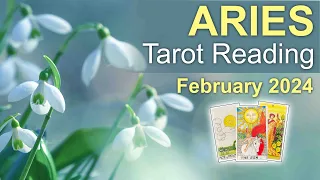 ARIES TAROT READING "A GREEN LIGHT, EXCITING NEW DOOR! THERE'S SOMEONE SPECIAL IN ❤️" February 2024