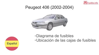 Diagrama de fusibles Peugeot 406 (2002-2004)