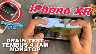 Drain Test Battery iPhone XR Pubg Classic Mode |  4 Hours Non-Stop!