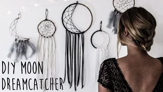 DIY: How To Make A Crescent Moon Dreamcatcher