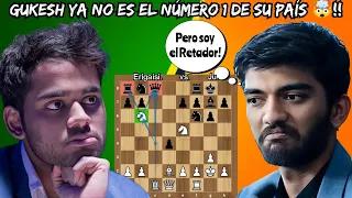 GUKESH YA NO ES EL NÚMERO 1 DE SU PAÍS🤯💥!! | Erigaisi vs. Ju | (TePe Sigeman ronda 1).