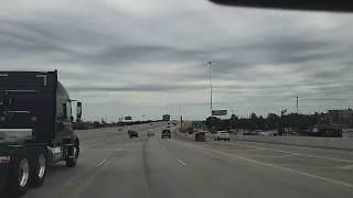 Driving down Beltway 8, Houston TX USA