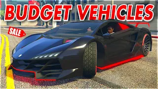 Best BUDGET Vehicles Under $100K, $500K AND $750K! (GTA 5 Cheap Vehicles To Buy On A Budget)