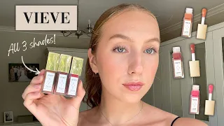 VIEVE Lip Dew {Rosa, Cherub & Pesca} 🌷 | Swatches + Try-on