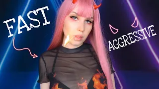 ASMR X02 🔥 БЫСТРЫЕ И АГРЕССИВНЫЕ ЗВУКИ 🔥 АСМР Триггеры [Fast Triggers]