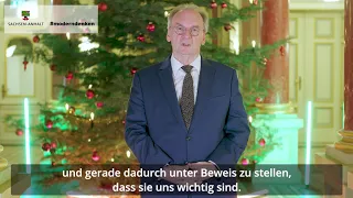 Videobotschaft von Ministerpräsident Dr. Reiner Haseloff zum Weihnachtsfest