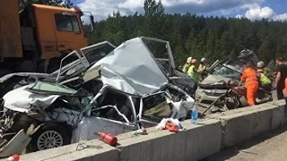 ДТП 16.06.2020 ТРАССА М5! СЛАБОНЕРВНЫМ НЕ СМОТРЕТЬ!