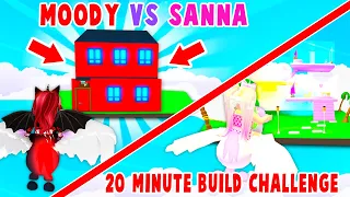 20 Minute *HOUSE FROM SCRATCH* Build Challenge With My Best Friend In Adopt Me! (Roblox)