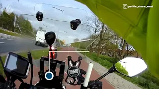 Bodycam: Hoge snelheden, geen helm en een onverwacht moment
