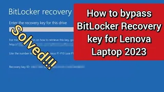 How to bypass Bitlocker Recovery key WITHOUT having the Recovery Key 2023