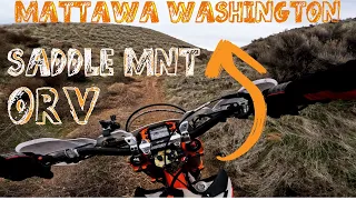 Mattawa, Saddle Mountain ORV park. Single Track Dirt Bike.