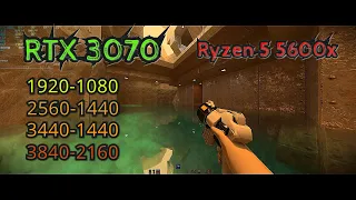 Quake II RTX - Ryzen 5 5600x, RTX 3070 | FULL TEST | 1080p | 1440p | 2160p | 21-9 |