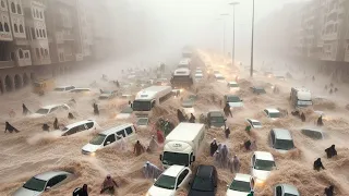 Saudi Arabia faces the worst flood in history! See the incredible scenes!