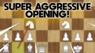 THE MOST AGGRESSIVE CHESS OPENING (Nakhmanson Gambit)