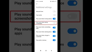 How to enable play sound when taking screenshots #shorts