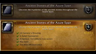 How To Do The Ancient Stones Of The Azure Span Achievement!