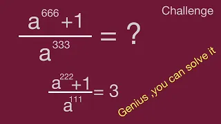 Challenge algebra problem,Math Olympiad,fraction equation,mathskills,math tricks,数学競賽