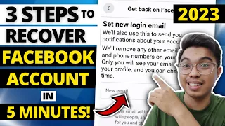 HOW TO RECOVER HACKED FACEBOOK ACCOUNT? FACEBOOK RECOVERY 2023 l 3 STEPS TO RECOVER FACEBOOK 2023