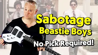Sabotage - Beastie Boys... No Pick Required! (tabs and tutorial)