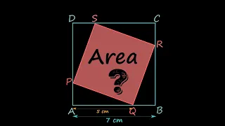 Find area of the shaded square | EXAM Question| Leaving Cert Maths |