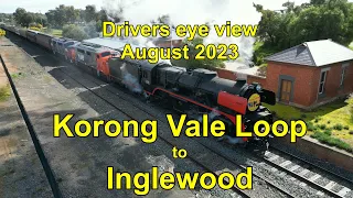 Drivers eye view, Korong Vale Loop to Inglewood
