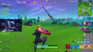 NINJA *FIRST TIME* USING AVENGERS WEAPONS (Fortnite Endgame LTM)GAME