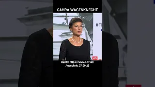 Ausschnitt: Sahra Wagenknecht bei NTV. Die Leerstelle im politischen System Deutschland. #shorts