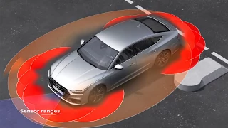 Audi A7 Animation narrowed road assist