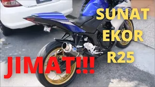 Sunat Ekor Yamaha R25..Fenderless..