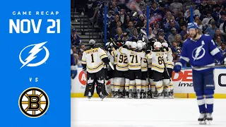 RECAP: Bruins @ Lightning 11/21/22 | Not What You Wanna See.