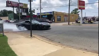 900hp C6 ZR1 does an INSANE BURNOUT!!!