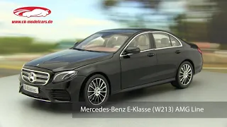 ck-modelcars-video: Mercedes Benz E-Klasse (W213) AMG Line obsidian schwarz iScale