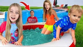 Partea 3 🌊 L-am ARUNCAT în PISCINA mare 🏊 24 de ORE în JACUZZI ⏰