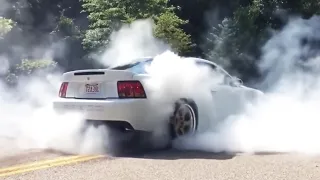 MOST INSANE Mustang Burnouts Pullouts Fly-By Compilation & Drifts of ALL TIME - Mustang WINS