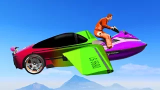 NEW TRANSFORMING DLC RACES! (GTA 5 Funny Moments)