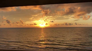 Amazing Sunrise South Padre Island | Natural Ocean Waves | Meditation and Relaxation 4k