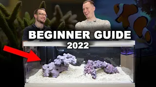 HOW TO SETUP A REEF AQUARIUM - Beginner Guide 2022!! *simple*