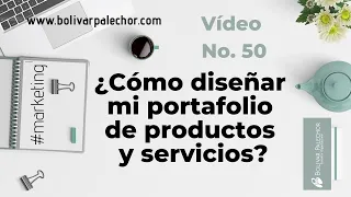 ¿CÓMO DISEÑAR UN PORTAFOLIO DE SERVICIOS Y PRODUCTOS? Marketing | Ventas | Emprendimiento